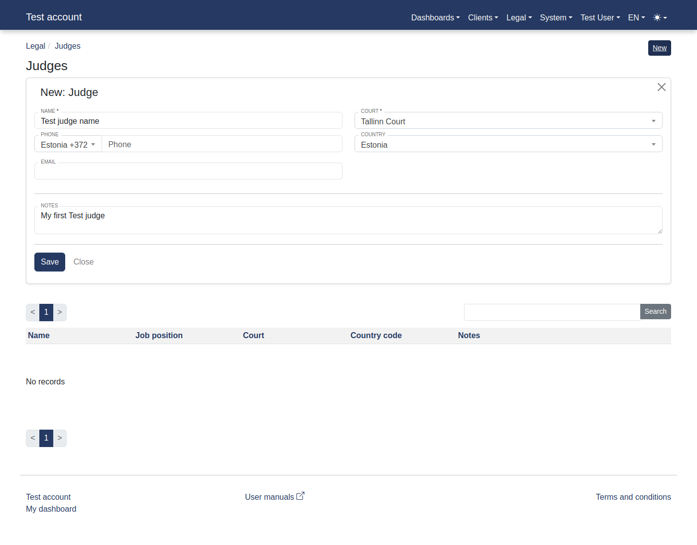 How to add a judge? 14