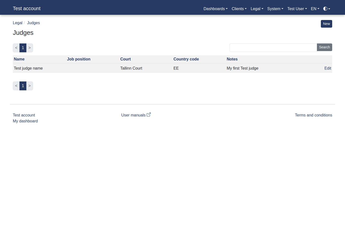 How to add a judge? 15