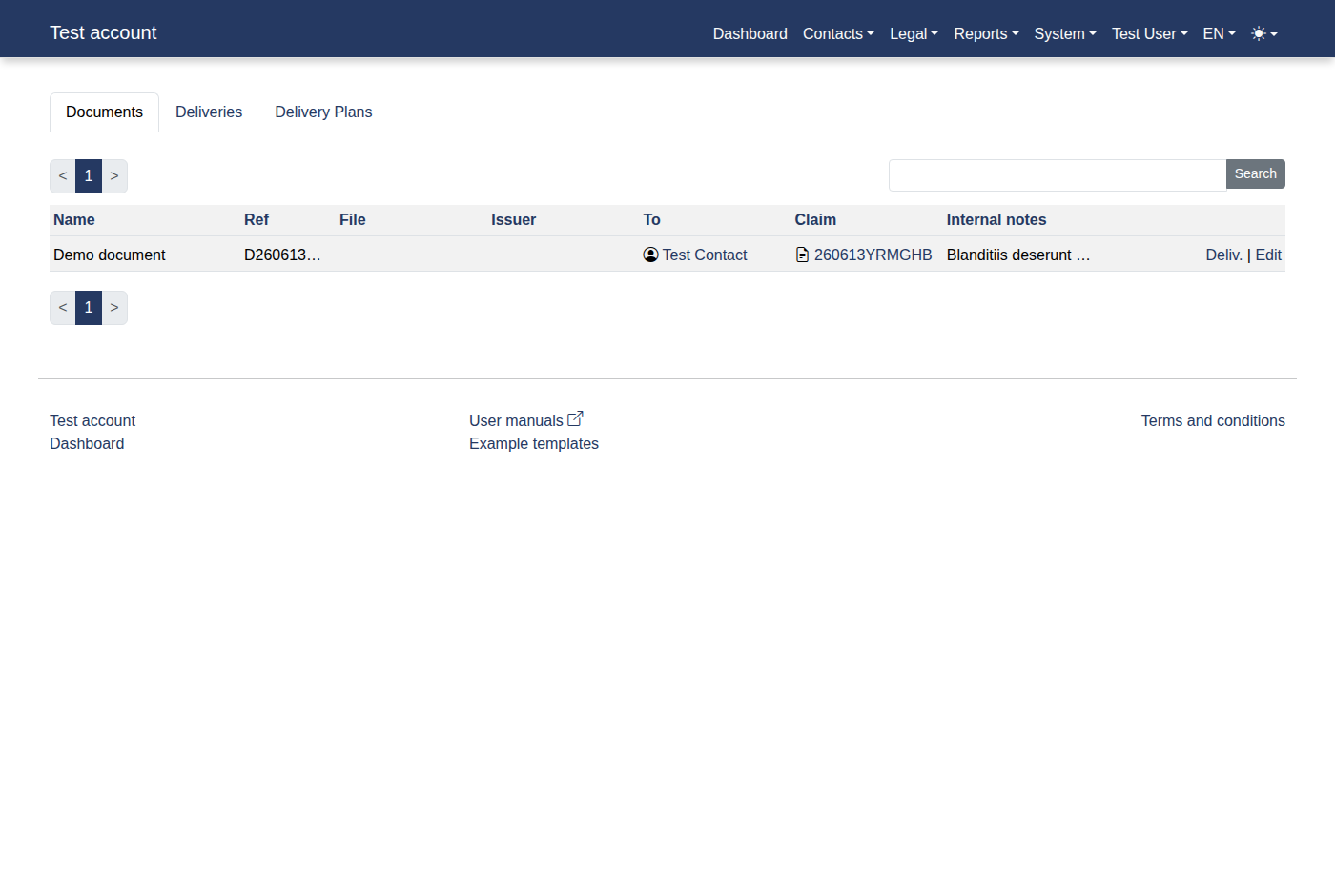 How to add a new document delivery? 10