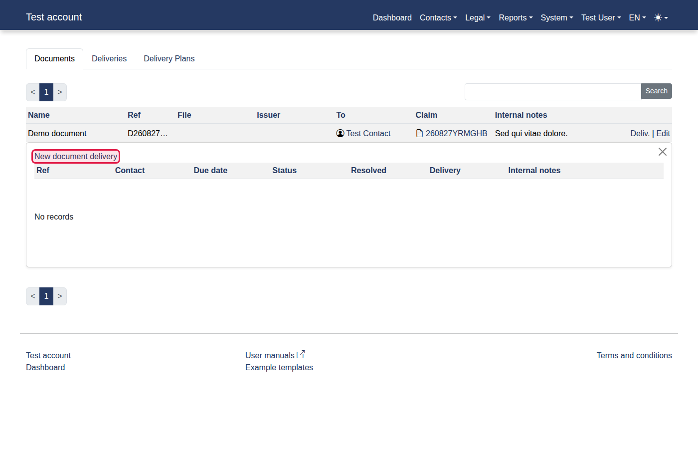 How to add a new document delivery report? — 5
