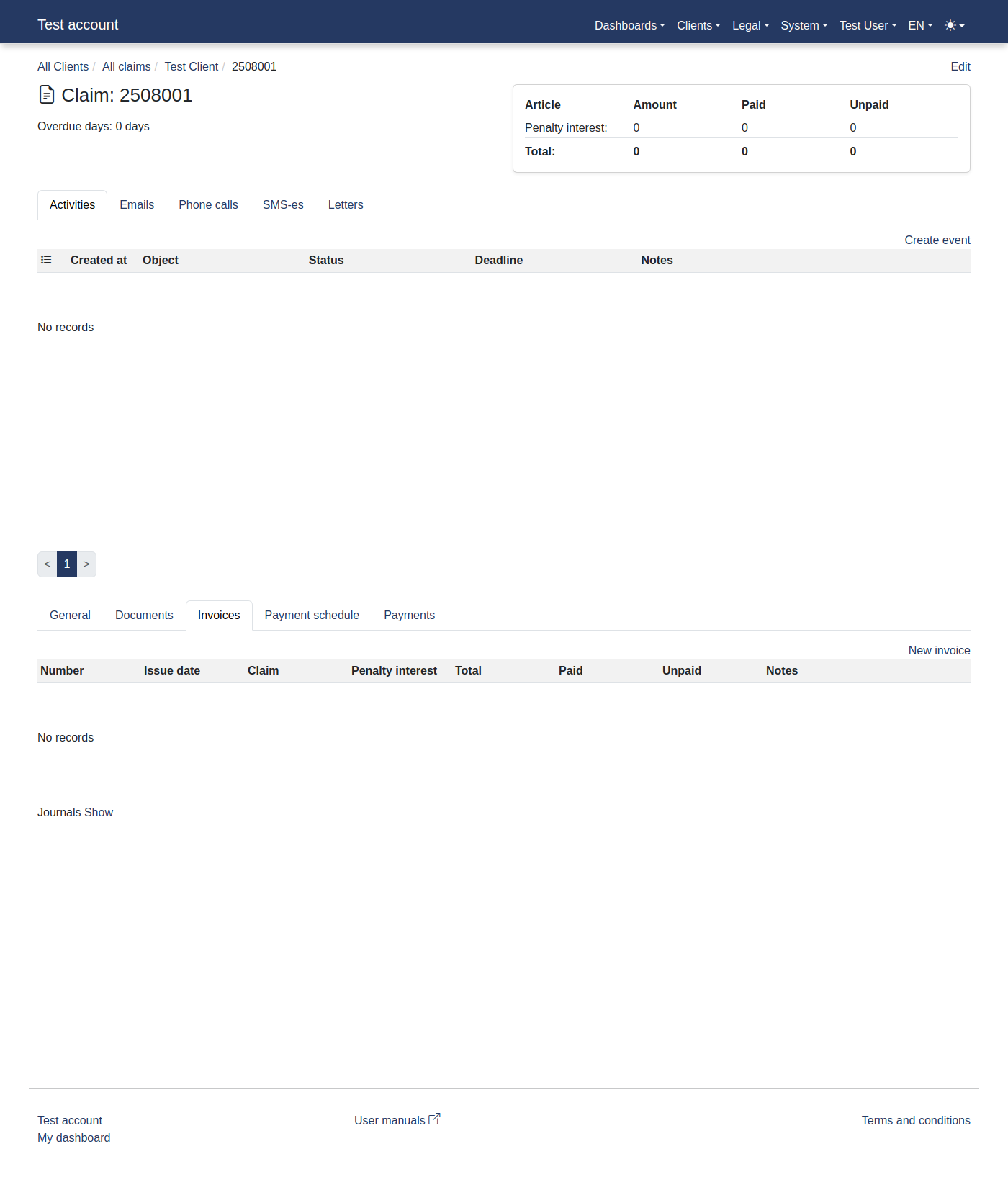 How to add a new invoice as a user? 14
