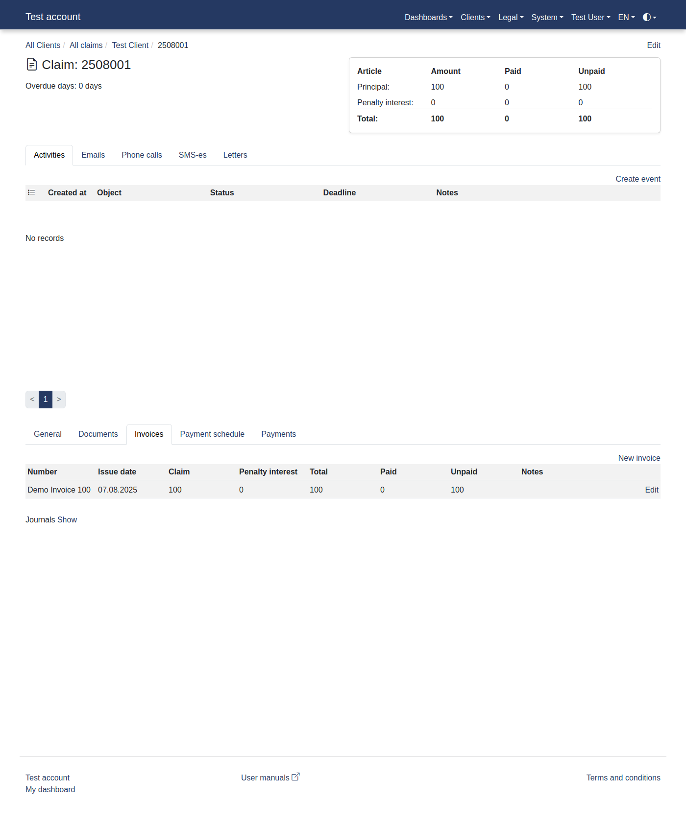 How to add a new invoice as a user? 21