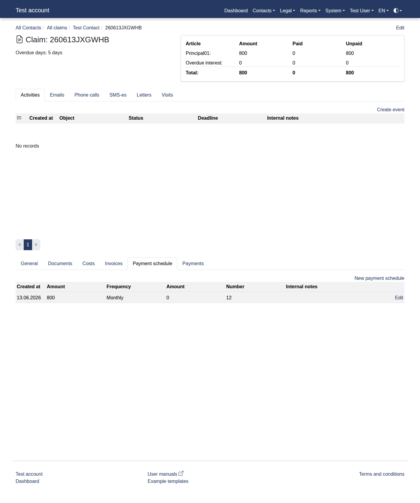 How to add a new payment schedule? 19