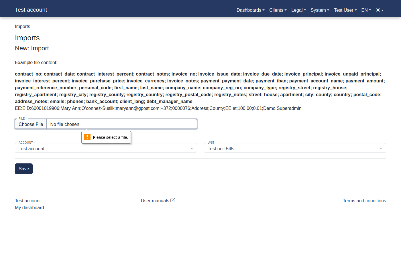 How to import claims? 11