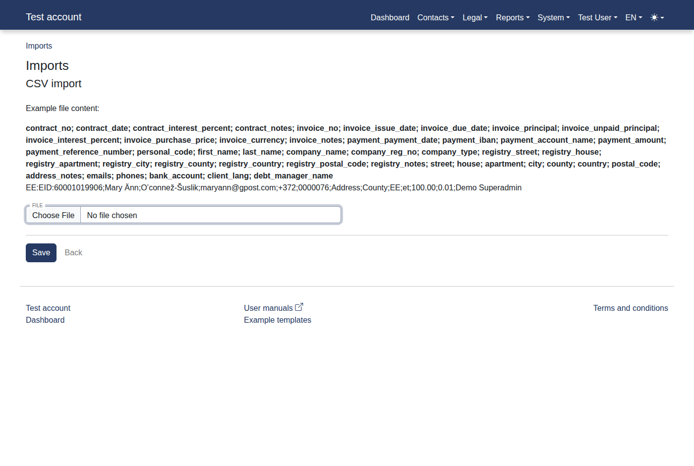 How to import claims? 12